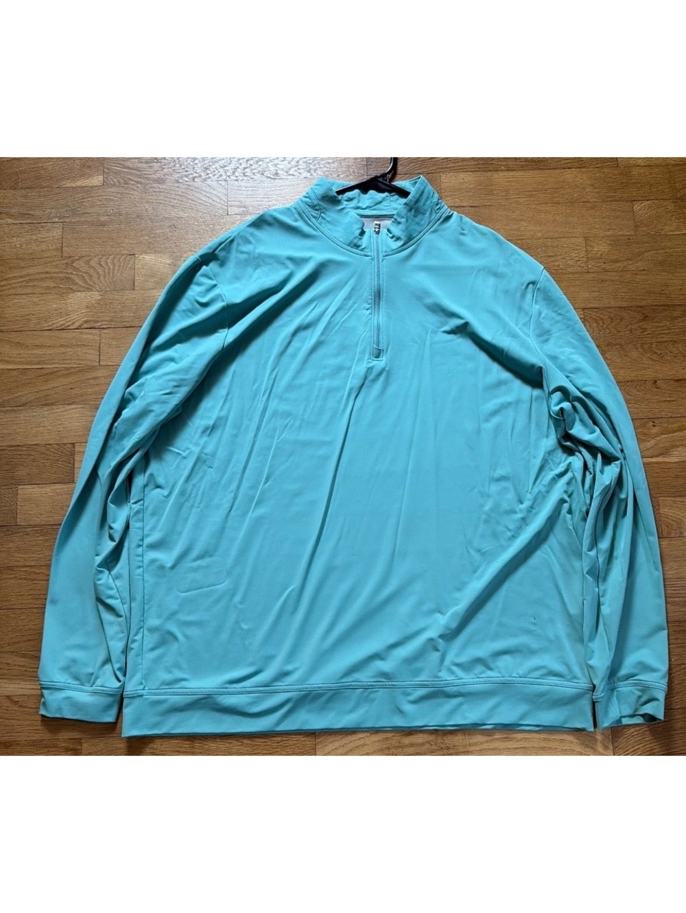 2XL - Men - johnnie-O Performance Teal Quarter Zip Pullover